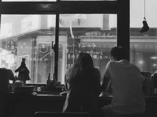 情侣一男一女黑白背影jpg格式图片下载51843888像素熊猫办公