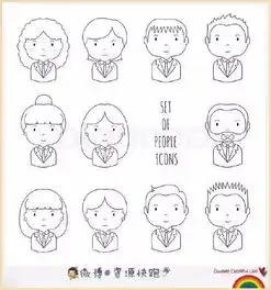 考研情境图可用超简单方法画人物动作篇头像篇表情篇