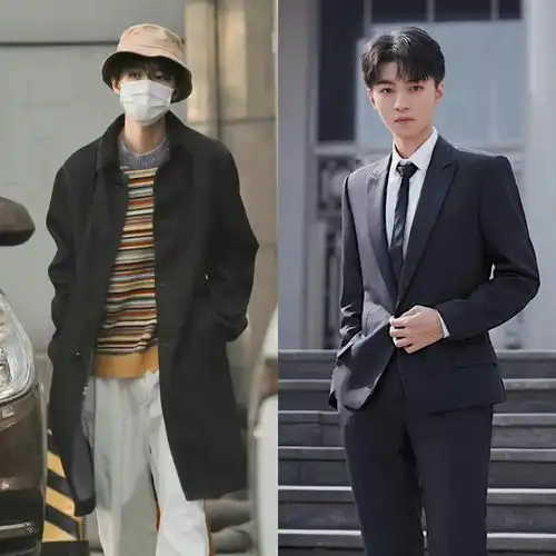 明星私服vs西装差别有多大肖战判若两人,王一博龚俊少年感十足