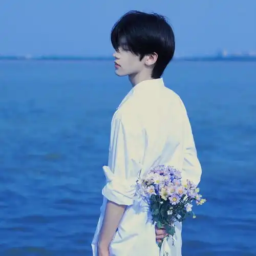 帅气男生头像虽然词不达意,但遇见你真的很开心