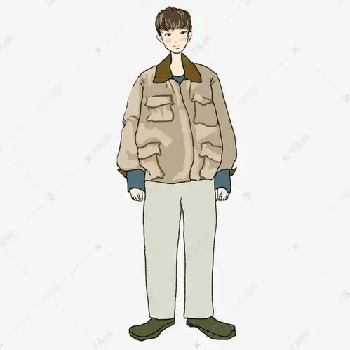 灰色手绘男孩元素素材图片免费下载千库网