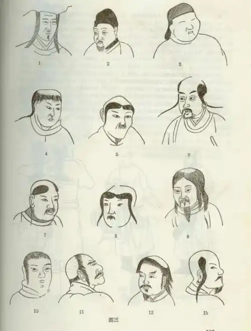 简笔画男生头像颜色发型
