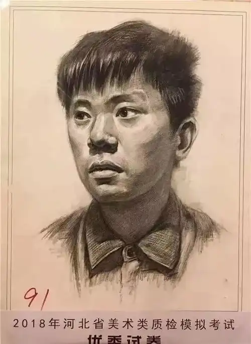 全国12个省市模拟联考素描高分卷,看完觉得确实很有地方特色呀