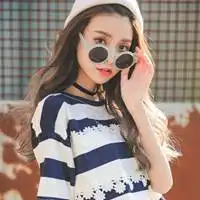 戴墨镜的长发女生头像侧脸微信头像图片大全