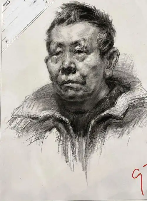 宅美术考前大补浙江省2021届二模高分卷你看了没国美风素描头像默写太牛了