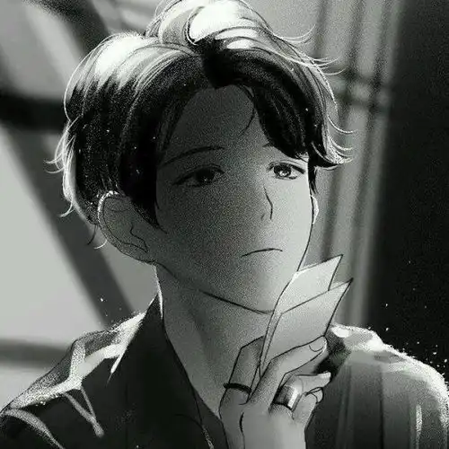 压抑的头像男