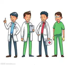 卡通男医务人员图片