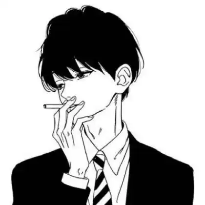 冷酷卡通男生微信头像,愿所有的离开都是一场梦而已