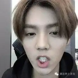 小鲜肉卷发中分莫西干