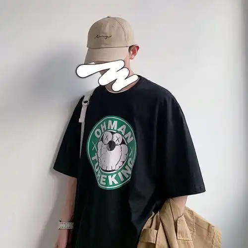 夏季ins五分短袖男学生韩版百搭t恤衣服男情侣潮流上衣半袖潮男