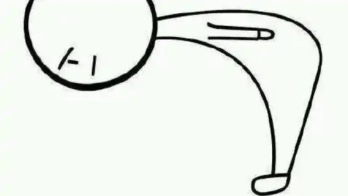 手绘小人可爱,90度小人鞠躬感谢微信表情包