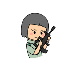 萌萌哒女兵表情包,附加添加方法哦