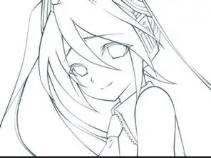初音的简笔画和图片
