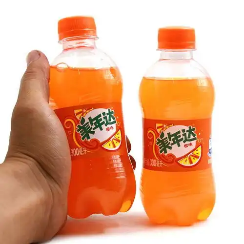 迷你可乐300ml12瓶百事可乐零度无糖可乐美年达橙味汽碳酸饮料
