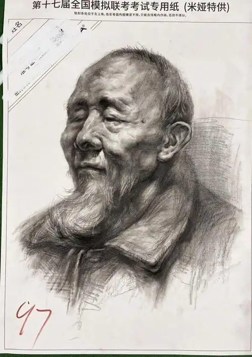 卡通头像男生素描默写