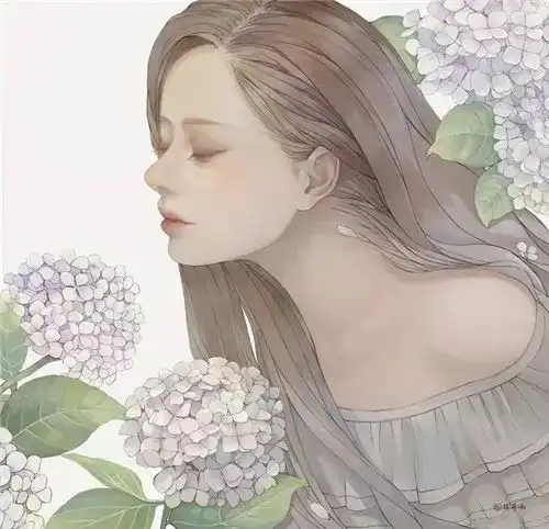 头像女生动漫简约手绘
