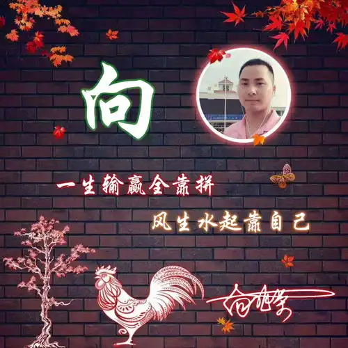 最新霸气风范3d立体姓氏头像,带个性签名,进来领走你的姓氏吧