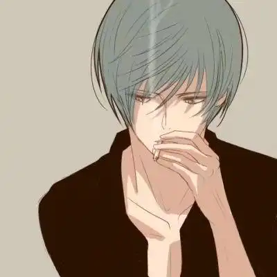 qq头像卡通男生伤心二次