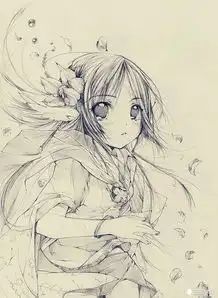 如何学素描漫画素描二次元美少女