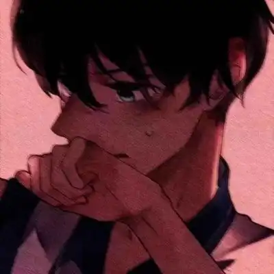 头像男生冷酷帅红色眼睛