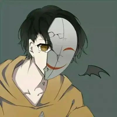 男生邪恶笑容头像面具男