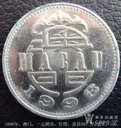 1998年,澳门,一元硬币,灯塔