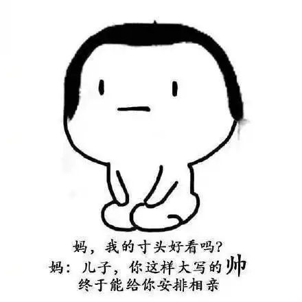 表情包我的发型与我妈妈的审美扎心了