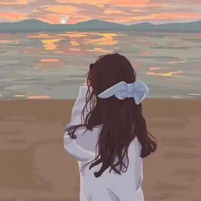 简约头像男生手绘可爱情
