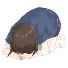 求几个下跪拜托的动漫表情