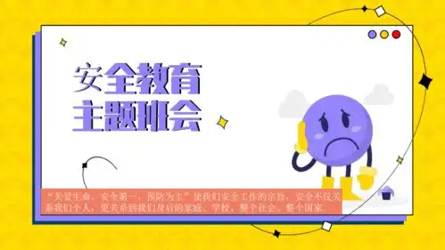 安全教育主题班会课件共22张ppt