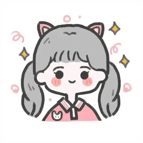 简笔人物,可爱小女生
