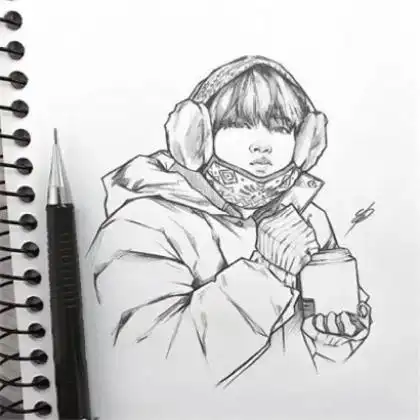 手绘素描人物头像图片,喜欢我会经常更新这类的