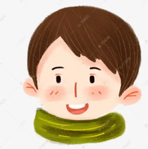 棕色头发的卡通小男孩头像素材图片免费下载千库网
