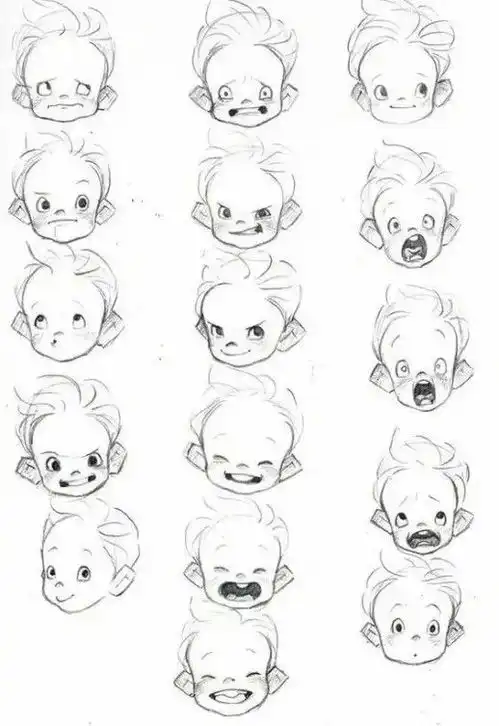 人物总是画的呆呆地教你漫画人物表情画法