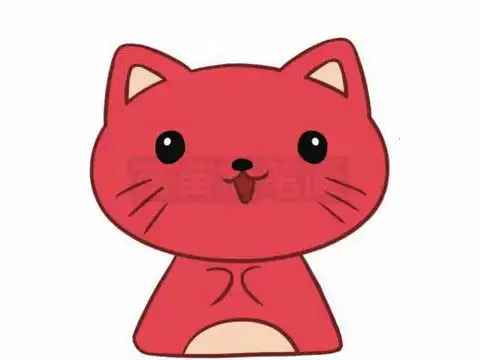猫咪简笔画彩色图片大全教程