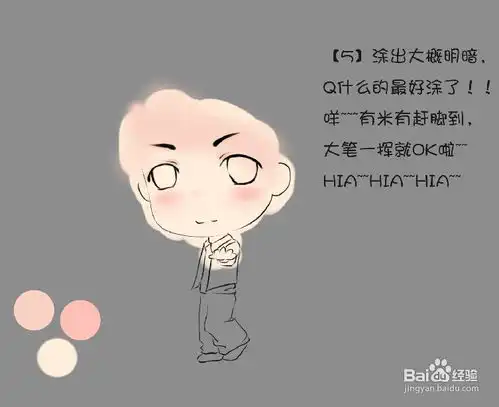 卡通头像男生q版绘制