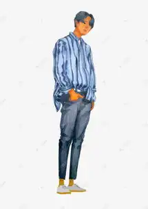 小清新插画男生身免抠插图素材图片免费下载千库网