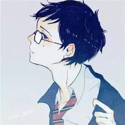 帅气眼镜男生漫画头像2018精选除了自渡他人爱莫能助