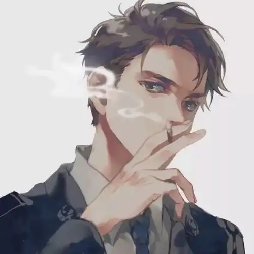 二次元男生头像帅气背影