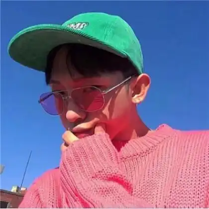 男生头像侧脸帅气高清白