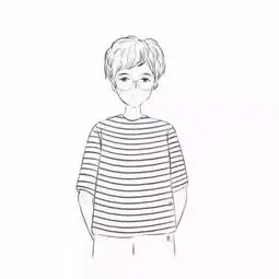 类似这种简笔画风格的情侣头像