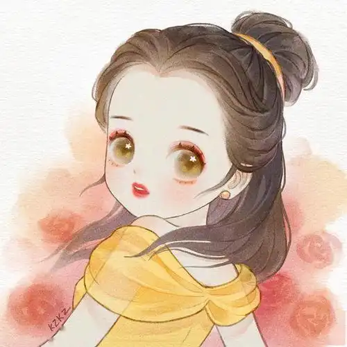 迪士尼公主头像,花木兰好飒插画