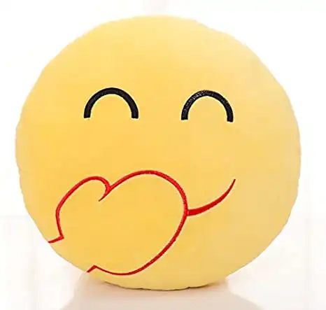 表情表情包抱枕表情可插手emoji毛绒玩具公仔滑稽笑脸娃娃玩偶靠垫圆...表情