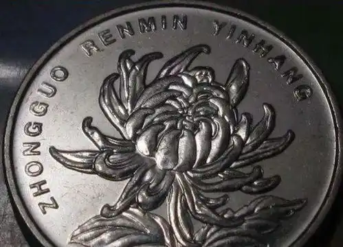 这种大菊花一元硬币,非常难得,这可是经典错版币,你见过吗