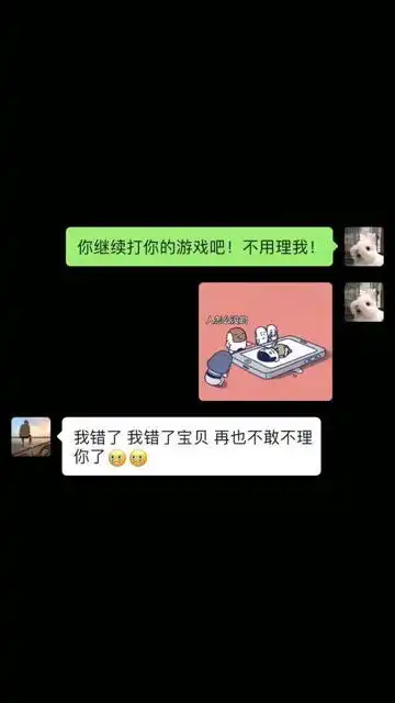 果然女朋友这个东西还是不要惹的好要哄她们开心懂了吗直男们表情包小可爱已上线聊天记录甜甜的恋爱