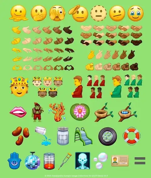 天辰平台指定注册unicode14正式发布添加838个字符,包含37个新emoji表情