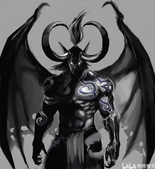 恶魔头像男生真人侧脸头