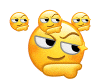 沙雕小黄脸头上转圈圈表情包
