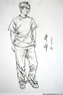 求一些好看的人物速写图片