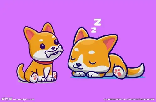 卡通柴犬图片